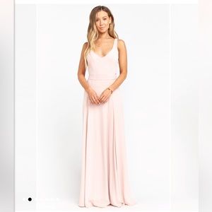 Jenn maxi dusty blush bridesmaid dress Show Me Your Mumu